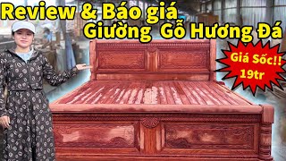 REVIEW & BÁO GIÁ - Giường gỗ Hương ĐÁ Hiện Đại Siêu Đẹp Giá Sốc | Nội Thất Phòng Ngủ CHINH LAN