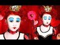 Alice in Wonderland: Red Queen of Hearts Makeup and Costume