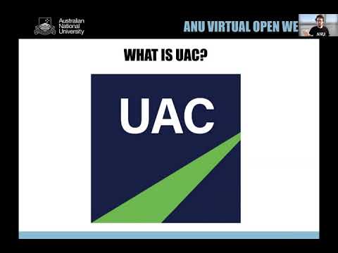 ANU Admissions: Applying for undergraduate study at ANU through UAC