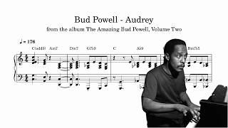 Bud Powell - Audrey (The Amazing Bud Powell Vol 2, 1953) - Piano Transcription