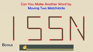 Can you make another word from the existing one? | Matchstick Word Puzzles #   | Brain Teaser