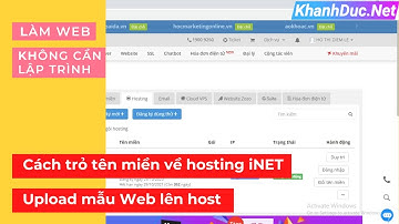 Cách trỏ tên miền về hosting iNET| Khanh Duc Channel