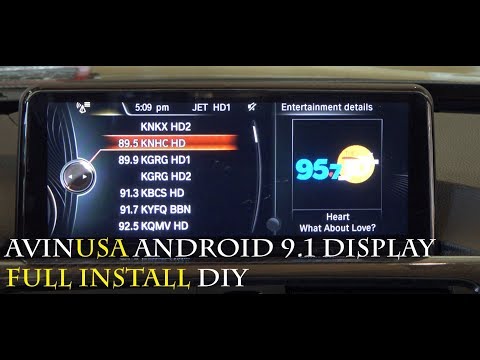 avinusa-android-9.0-10.25inch-display-install-diy-bmw-f3x-series