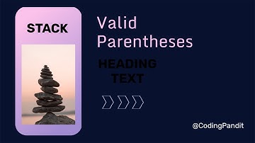 Valid Parentheses - Stacks (DSA)
