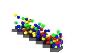 Real Flow Soft Body test - Balls falling / HD