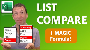 ¡Cómo comparar 2 listas en Excel con una sola fórmula!