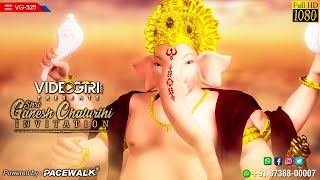 Ganesh Chaturthi Invitation Video 2023 | Custom Ganesha Chaturthi Pooja Invitation | VG-525