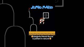 JUMBO MARIO RUNS TO GET MUSHROOM🍄 #fangame  #mario #mariobros #supermario #jumbo  #shorts #memes