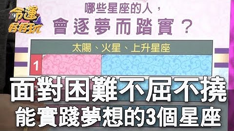 【精华版】面对困难不屈不挠！能够实践梦想的3个星座 - 天天要闻