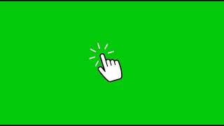 mouse click hand effect green screen