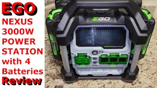 EGO Power+ 3000W Nexus Portable Power Station with (4) 5.0Ah Batteries