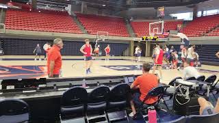 Auburn Basketball team running drills @ practice (Not 360° video).