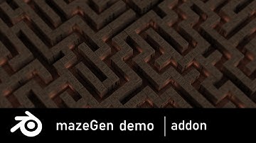 MazeGen Blender Addon Demonstration