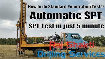 ✔ Automatic SPT Test in just 5 minute -How to do Standard Penetration for Soil Testing Lab equipment