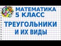 ТРЕУГОЛЬНИКИ И ИХ ВИДЫ. Видеоурок | МАТЕМАТИКА 5 класс