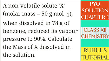 A non volatile solute X(m m=50) when dissolve in 78 g of benzene reduced it