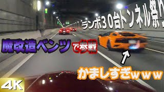 【神回‼】ランボルギーニV12全車種勢揃い！30台以上‼カウンタック、ディアブロ、ムルシエラゴ、アヴェンタドールS、SV、SVJ、ガヤルドのトンネル祭り‼😱😭😱😭