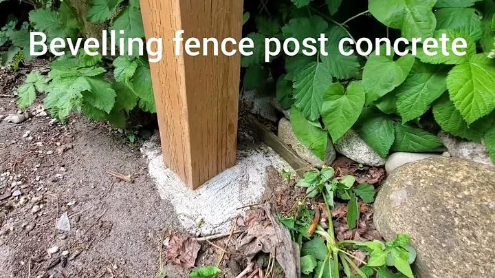 #QTOW# Bevelling fence post concrete