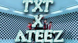 TXT X ATEEZ INTERACTIONS