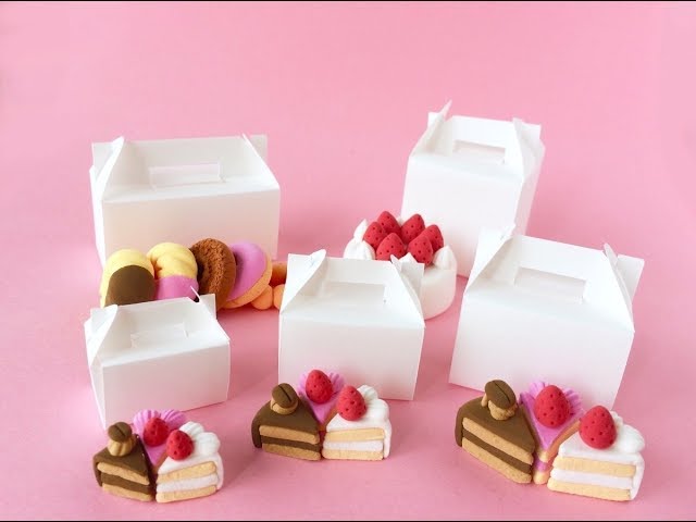 コピー用紙】ミニチュアケーキボックスの作り方・基本とアレンジ - YouTube