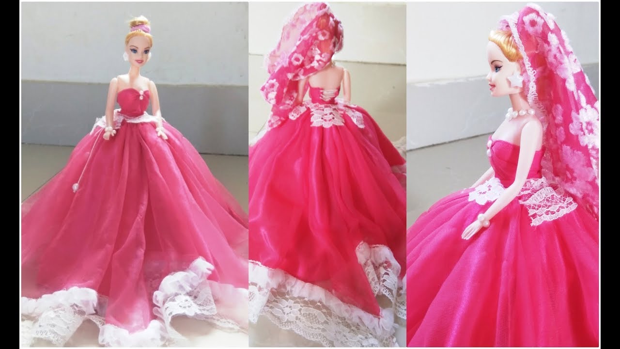 White Barbie Doll Gowns