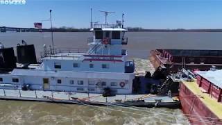 The M/V RICKEY HUGHES Northbound Memphis @ Mud Island