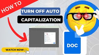 Turn Off Auto Capitalization Google Docs