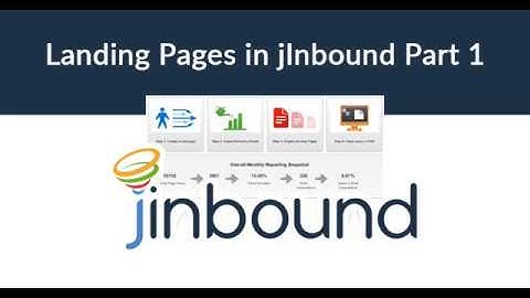 How to Create Landing Pages With jInbound, Part 1
