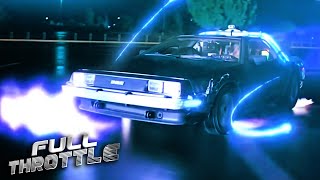 The DeLorean's First Time Travel Ride | Back To The Future | Full Throttle