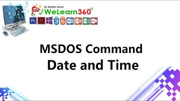How to use MSDOS Command Date and Time