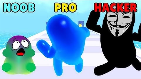 join blob clash noob vs pro vs hacker all max level iOS trailer walkthrough gameplay.
