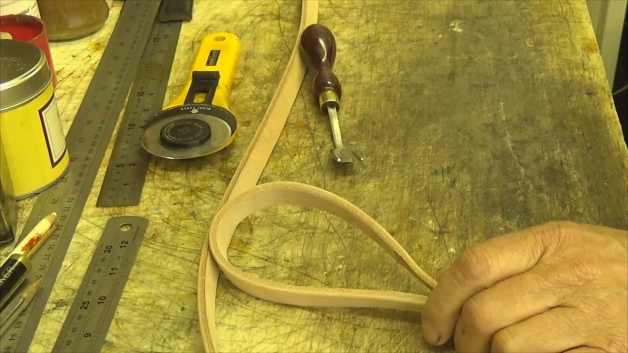 flat leather slip lead