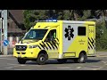 Sense Ambulance (Fribourg) responding trough Bern