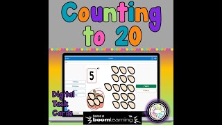 Counting to 20 Digital Task Cards | Boom Cards™