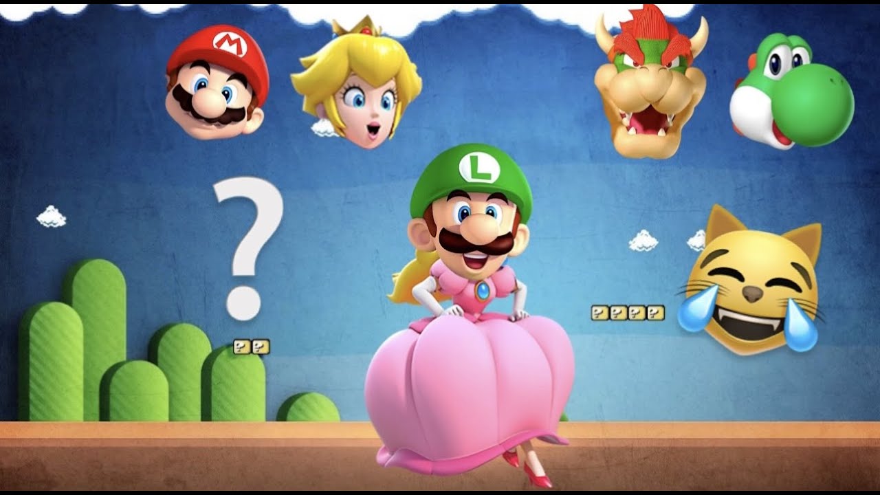 WRONG HEAD MATCH THE HEAD Super Mario Luigi Pincess Peach Donkey wrong-head-match-the-head-super-mario-luigi-pincess-peach-donkey