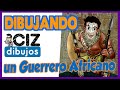 💪🏾 🧑🏾‍🦱   COMO DIBUJAR un "GUERRERO AFRICANO"  / CONCEPT ART -  DISEÑO DE PERSONAJES CARTOON *** CIZ