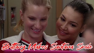 Brittany Unleashing Santana's Lovely Smile | Santana and Brittany | The BritTana Experience