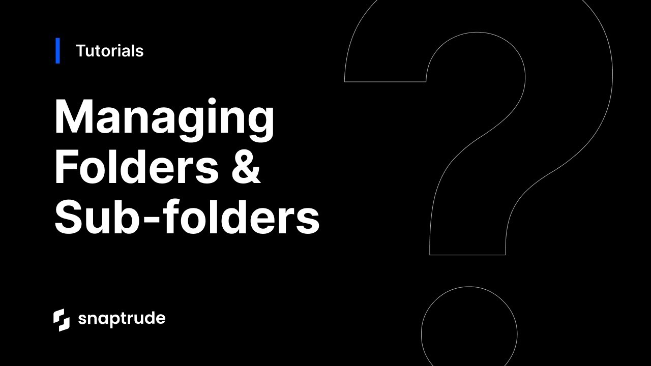 Managing Folders & Sub-folders - YouTube