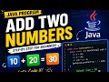 Add Two Numbers in Java | Java Program for Beginners 💻☕