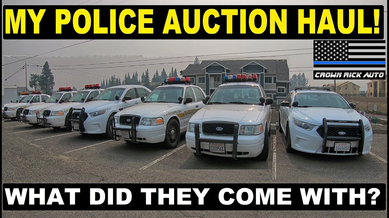 My Sheriff Auction Haul! Crown Vic Police Cars! YouTube