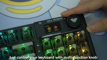 AULA F98 Pro, the keyboard with screen?  Make your keyboard more fun! #keyboard #foryou #gaming