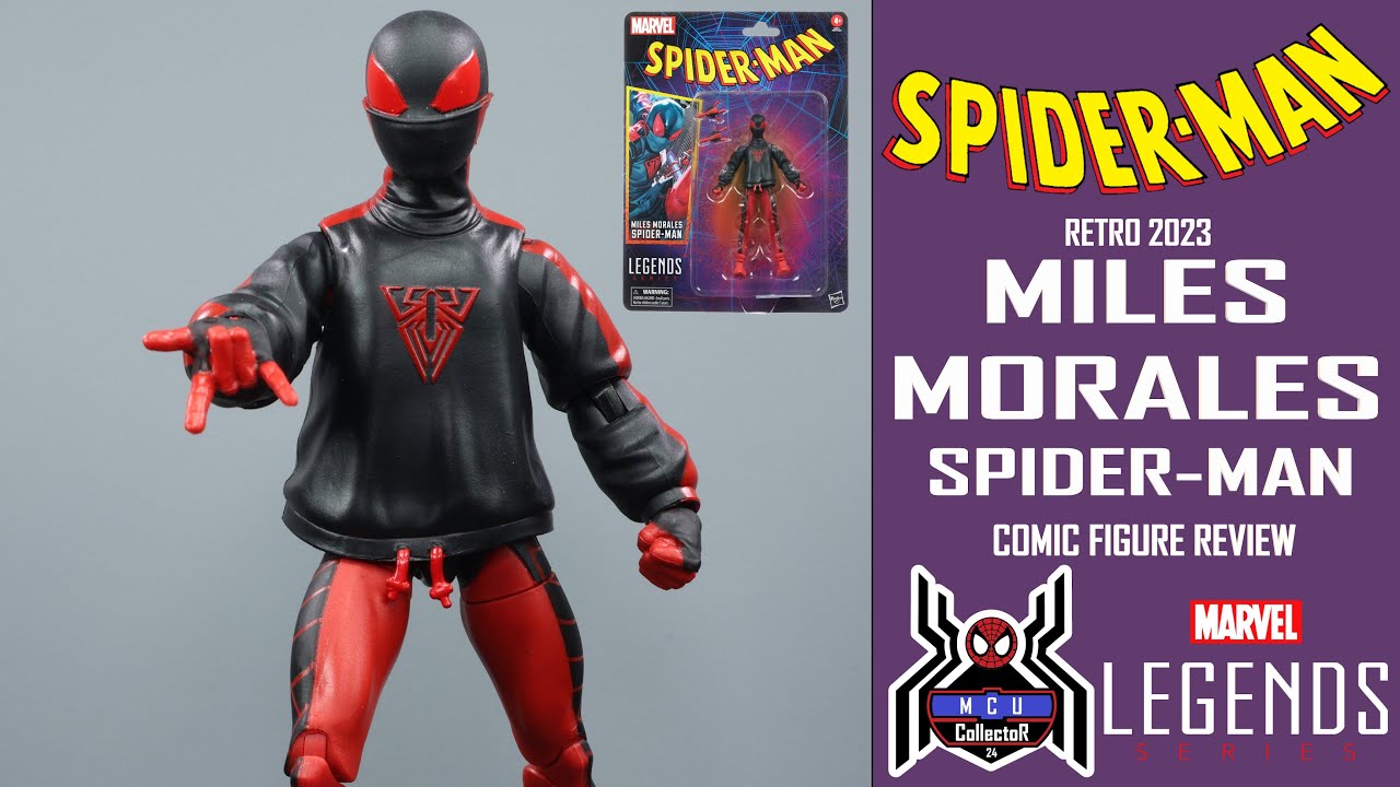 Figurine Marvel Legends 15cm Retro Spiderman Miles Morales Spider-Man