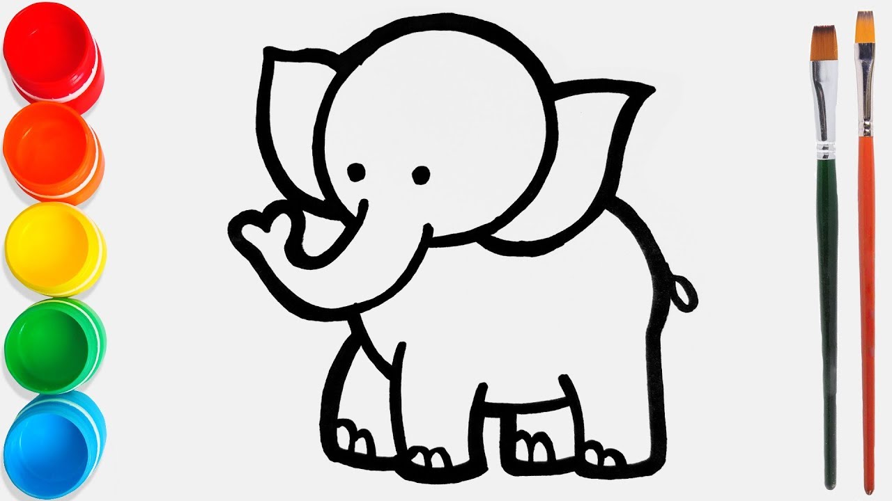  Cara  Menggambar  dan  Mewarnai Gajah Mainan 75 Video 