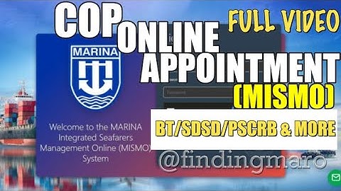 Paano Magpa - COP ng BT, SDSD, PSCRB Training Certificates sa MARINA I FULL TUTORIAL VIDEO I MISMO