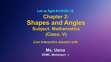 Live Interaction on PMeVIDYA : Shapes and Angles