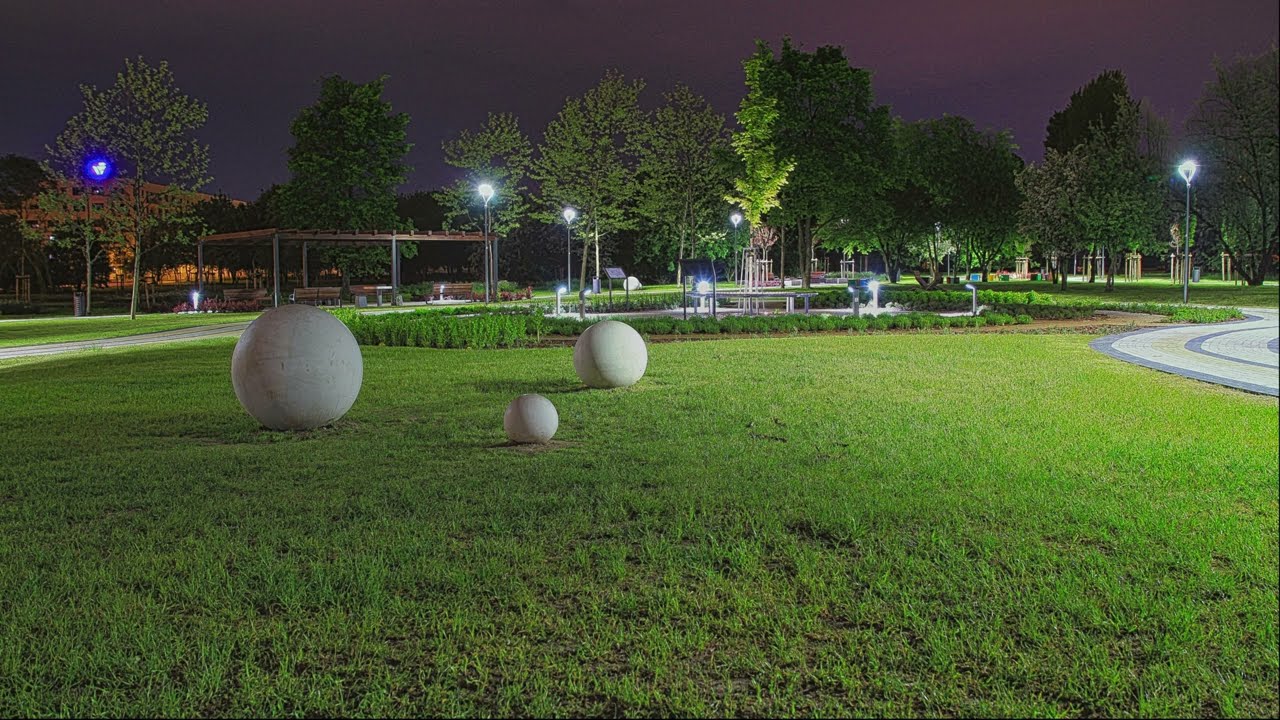 Nocny Park Rataje  w Poznaniu