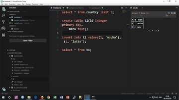 ตั้งค่า Visual Studio Code สำหรับทำงานร่วมกับ SQLite3