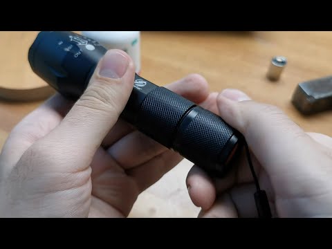 How to repair (clean or replace) a LED flashlight switch (feat. V6 LED)