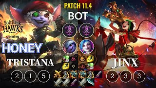 SHG Honey Tristana vs Jinx Bot - KR Patch 11.4