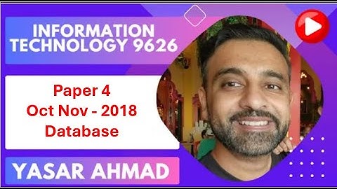 Information Technology 9626 Paper4 Oct Nov 2018 Database